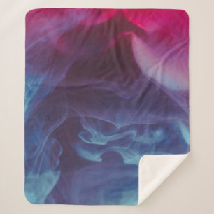 Digitale achtergrond voor blauwe, rode en zwarte r sherpa deken