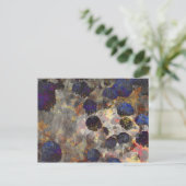 Digitale achtergrondkunst van het bloempatroon briefkaart (Staand voorkant)