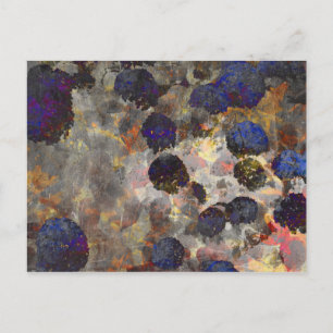 Digitale achtergrondkunst van het bloempatroon briefkaart