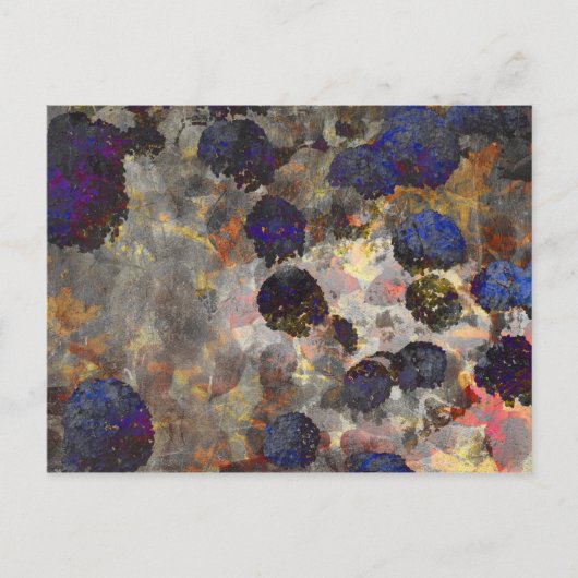 Digitale achtergrondkunst van het bloempatroon briefkaart (Voorkant)