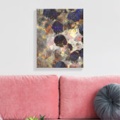 Digitale achtergrondkunst van het bloempatroon canvas afdruk (Insitu (Woonkamer))
