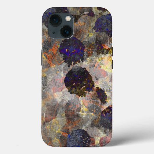 Digitale achtergrondkunst van het bloempatroon Case-Mate iPhone case (Achterkant)