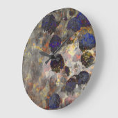 Digitale achtergrondkunst van het bloempatroon grote klok (Hoek)