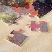 Digitale achtergrondkunst van het bloempatroon legpuzzel (Zijkant)