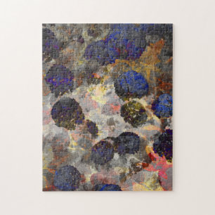 Digitale achtergrondkunst van het bloempatroon legpuzzel