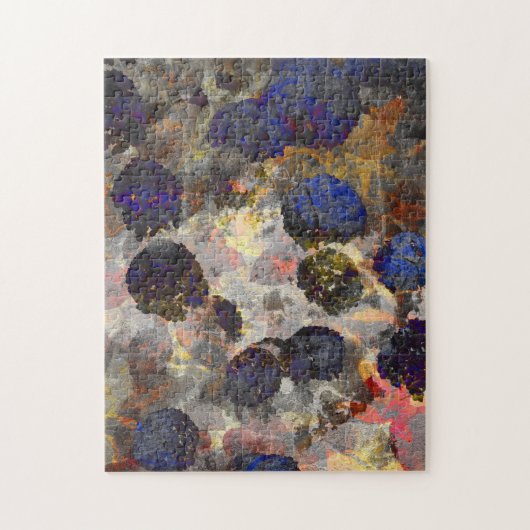 Digitale achtergrondkunst van het bloempatroon legpuzzel (Verticaal)