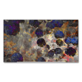 Digitale achtergrondkunst van het bloempatroon magnetisch visitekaartje (Voorkant)