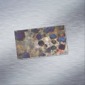 Digitale achtergrondkunst van het bloempatroon magnetisch visitekaartje (Voorbeeld)