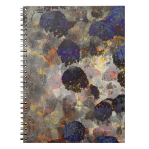 Digitale achtergrondkunst van het bloempatroon notitieboek