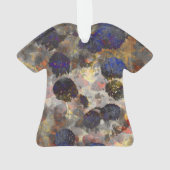 Digitale achtergrondkunst van het bloempatroon ornament (achterkant)