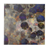 Digitale achtergrondkunst van het bloempatroon tegeltje (Voorkant)