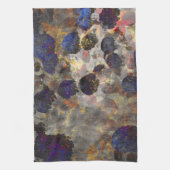 Digitale achtergrondkunst van het bloempatroon theedoek (Verticaal)