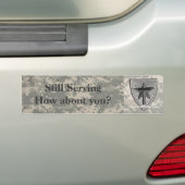 Digitale acu-patch gekraakt Nog steeds in dienst Bumpersticker (Op auto)