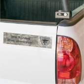 Digitale acu-patch gekraakt Nog steeds in dienst Bumpersticker (Op Truck)