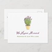 Digitale adreswijziging | Verplaatsingsaankondigin Briefkaart (Voorkant / Achterkant)