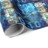 Digitale Afbeelding Achtergrond binaire codetechno Cadeaupapier (Rol Hoek)