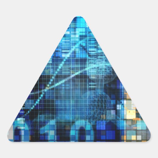 Digitale Afbeelding Achtergrond binaire codetechno Sticker (Voorkant)