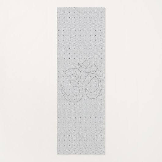 Digitale afdrukken van geperforeerd wit leder yogamat (Voorkant)