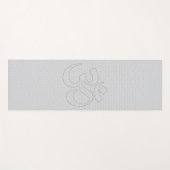 Digitale afdrukken van geperforeerd wit leder yogamat (Voorkant (horizontaal))