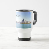 Digitale airbrushschildering van Chicago Reisbeker (Voorkant rechts)
