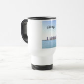 Digitale airbrushschildering van Chicago Reisbeker (Voorkant links)