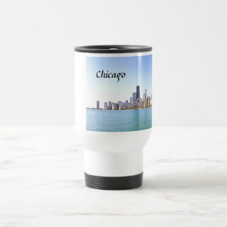 Digitale airbrushschildering van Chicago Reisbeker