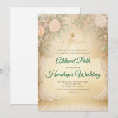 Digitale Akhand Sahib Paath-uitnodiging & Akhand-p Kaart (Voorkant / Achterkant)