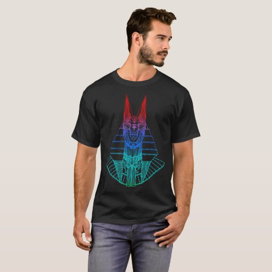 Digitale Anubis T-shirt (Voorkant volledig)