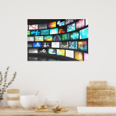 Digitale apparaten voor multimedia technologie - i poster (Keuken)