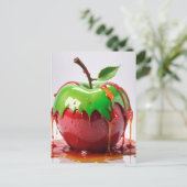 Digitale Apple-kunst Briefkaart (Staand voorkant)