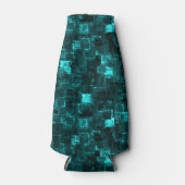 Digitale Aqua Glimmer-Tegels Flesjeskoeler (Voorkant)