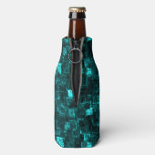 Digitale Aqua Glimmer-Tegels Flesjeskoeler (Fles Achterkant)