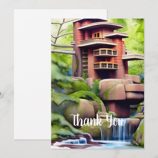 Digitale architectuur bedankkaart (Voorkant / Achterkant)