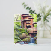 Digitale architectuur briefkaart (Staand voorkant)