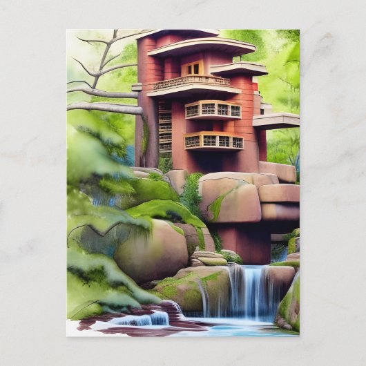 Digitale architectuur briefkaart (Voorkant)