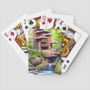 Digitale architectuur pokerkaarten