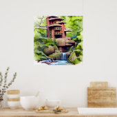 Digitale architectuur poster (Keuken)