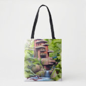 Digitale architectuur tote bag (Voorkant)