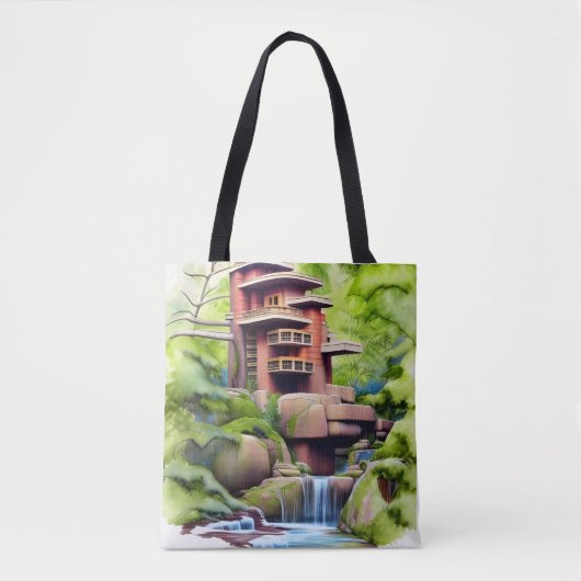 Digitale architectuur tote bag (Voorkant)
