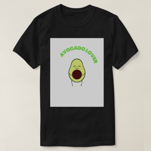Digitale art Avocado T-shirt (Design voorkant)