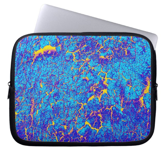 Digitale Art Cool Modern Abstract Laptop Sleeve (Voorkant)