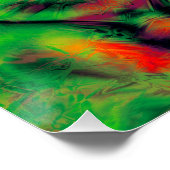 Digitale Art Cool Modern Abstract Perfect Poster (Hoek)