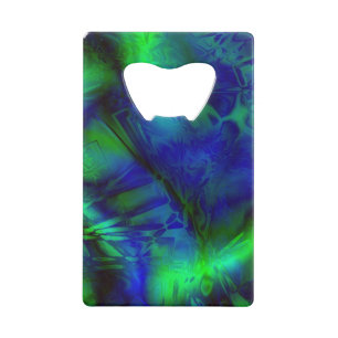 Digitale Art Cool Moderne Abstracte Unieke Creditkaart Flessenopener