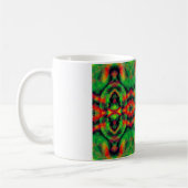 Digitale Art Cool Moderne Abstracte Unieke Koffiemok (Links)