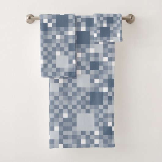 Digitale Avio Pixelated Little Squares Bad Handdoek (Insitu)