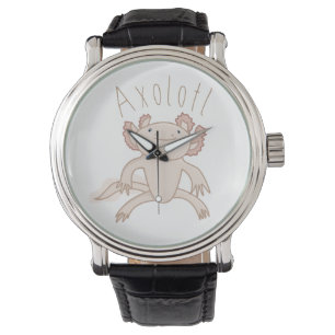 Digitale Axolotl-illustratie, Cute Animal Horloge