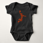 Digitale baasball — Dunk Slam Sports Romper (Voorkant)
