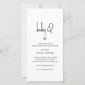 Digitale baby BBQ Shower Cellphone eVite Aankondiging (Voorkant)