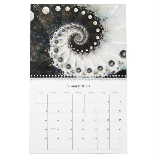Digitale Barokke 2023 Fractal Calendar Kalender (Jan 2026)