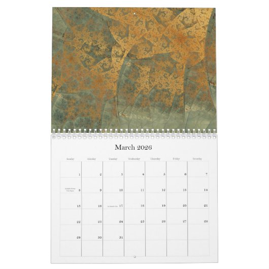 Digitale Barokke 2023 Fractal Calendar Kalender (Mar 2026)